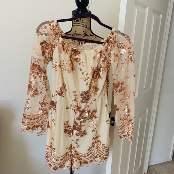 Super Sexy Beaded Short Romper🌟Sash NOT included - Picture 2 of 2